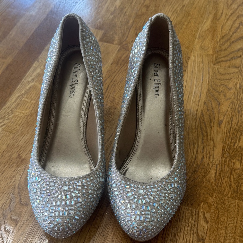 Sparkling Rhinestone Heels - Picture 2 of 4